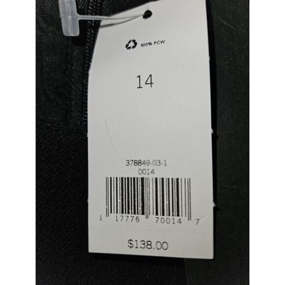 NWT! Banana Republic Black Scalloped Waist Sheath Dress Size 12 - Picture 12 of 15